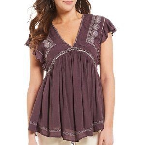 NEW Free People Falling Water Tunic Plum